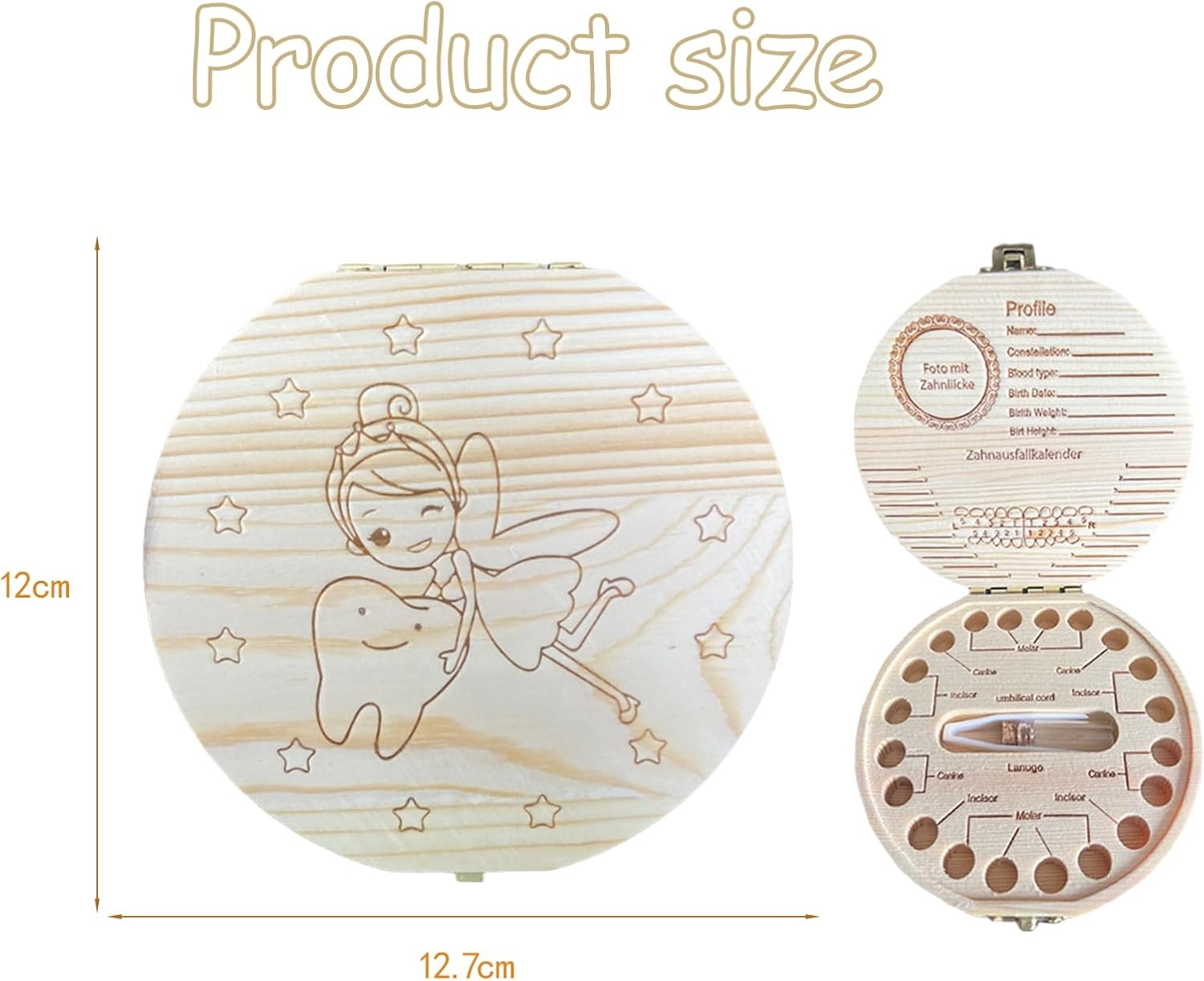 Milk Tooth Box, Tooth Keepsake - Baby Keepsake Box บทวิจารณ์และราคา