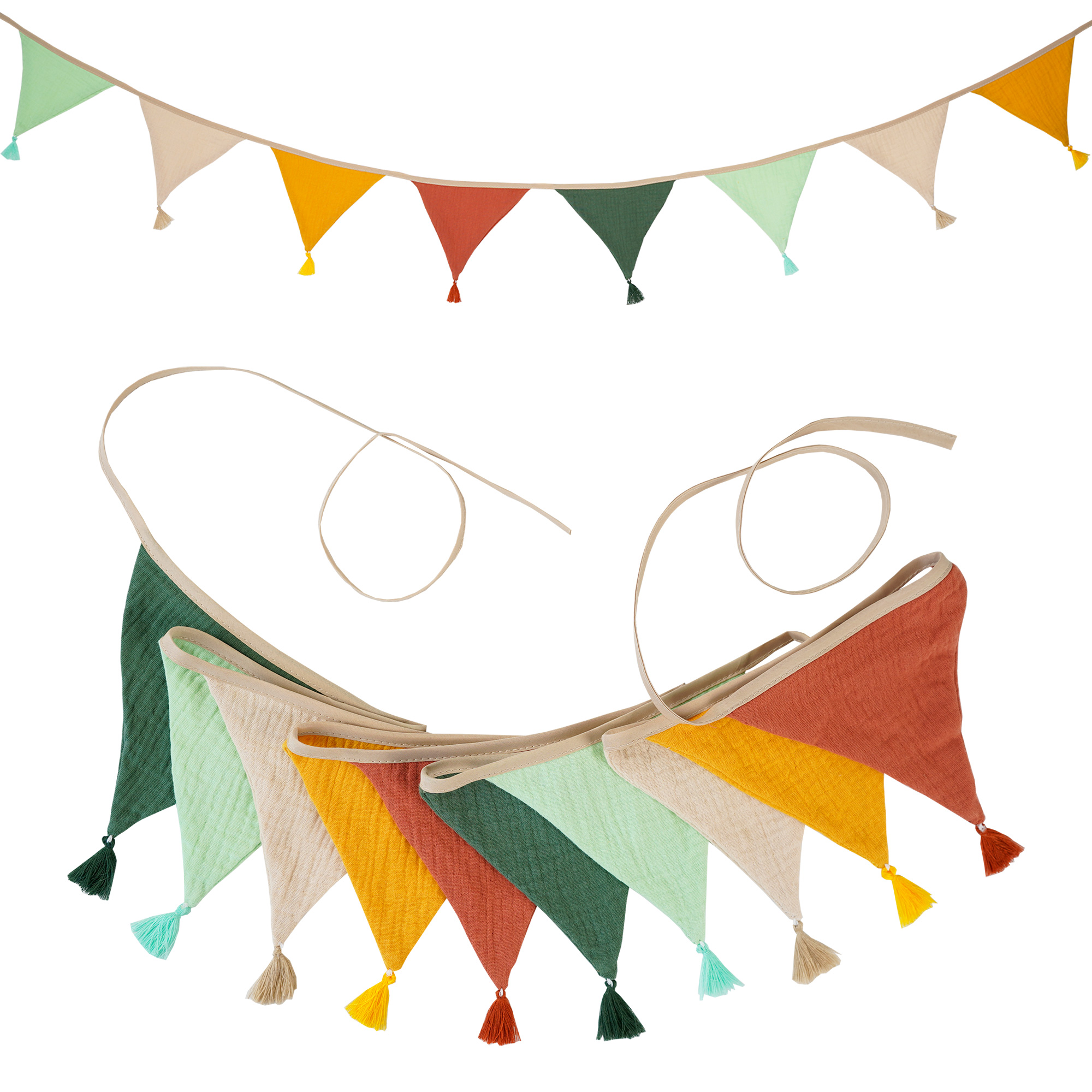 2.6M/8.5FT Nursery Fabric Bunt - Baby Nursery Artwork บทวิจารณ์และราคา