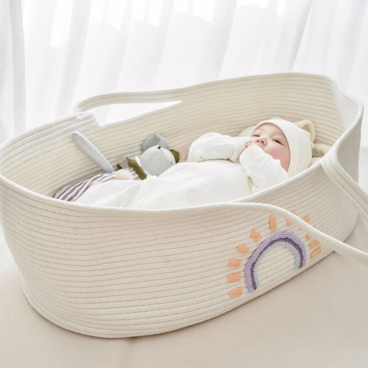Portable Baby Carrying Basket  - Baby Nursery Storage บทวิจารณ์และราคา
