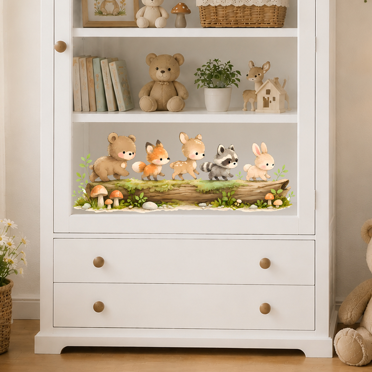 Nursery Forest Animals Window  - Baby Nursery Stickers บทวิจารณ์และราคา