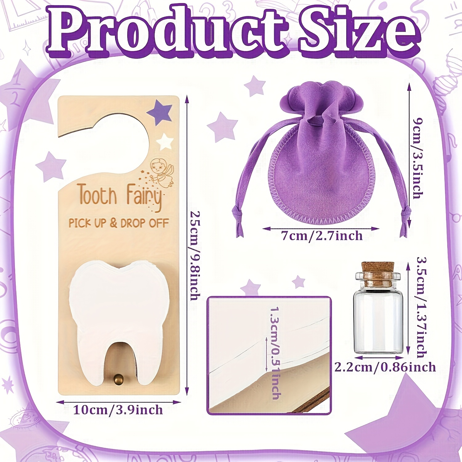 Tooth Fairy Door Sign Decorati - Baby Keepsake Box บทวิจารณ์และราคา