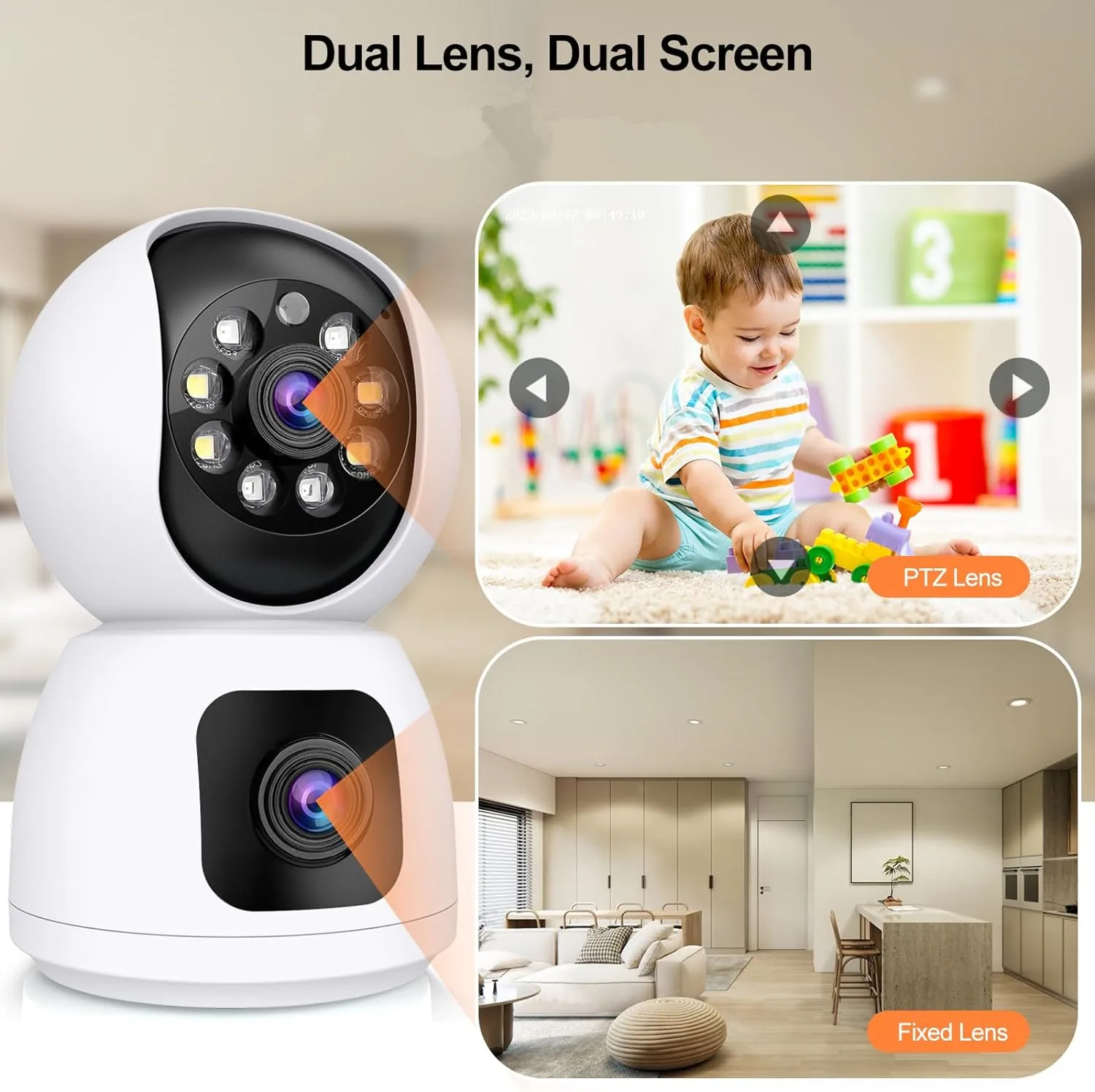 Tuya  4K 8MP HD WiFi Camera In - Baby Monitor Split Screen บทวิจารณ์และราคา