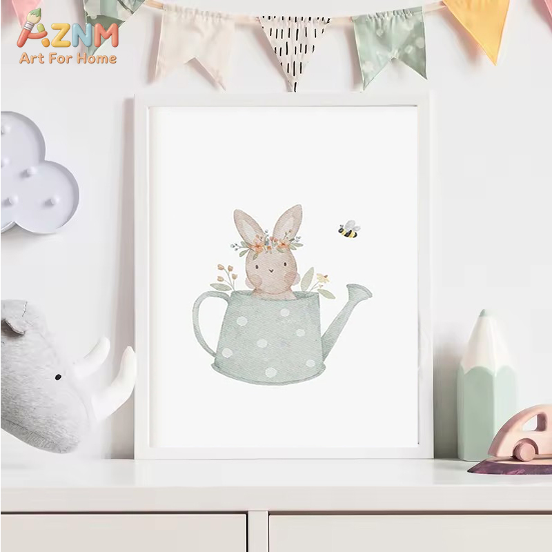 AZNM Watercolor Neutral Baby A - Baby Nursery Gender Neutral บทวิจารณ์และราคา