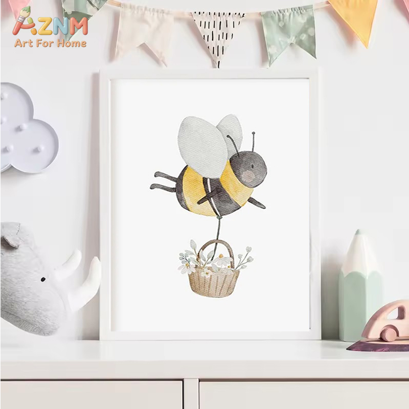 AZNM Watercolor Neutral Baby A - Baby Nursery Gender Neutral บทวิจารณ์และราคา