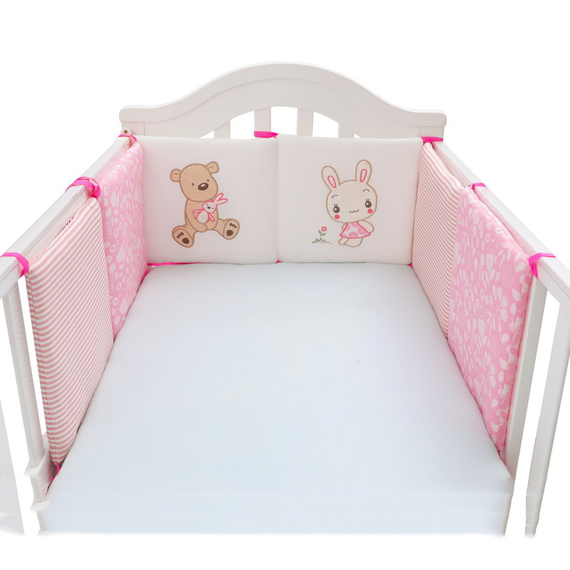 6 Pcs/Lot Cotton Cot Bumper Ba - Baby Nursery Glider บทวิจารณ์และราคา
