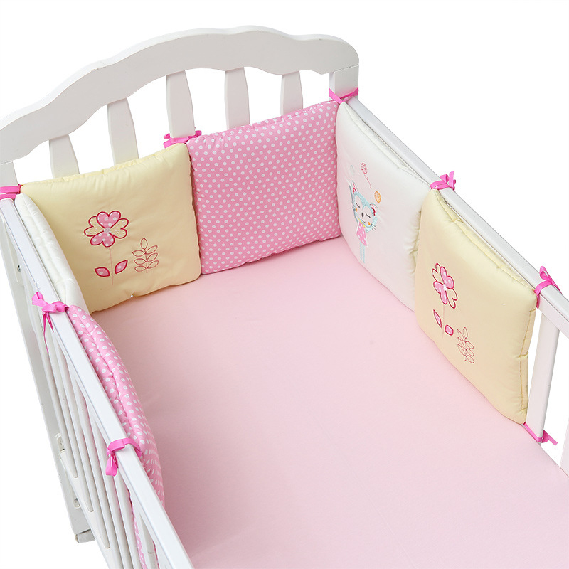6 Pcs/Lot Cotton Cot Bumper Ba - Baby Nursery Glider บทวิจารณ์และราคา
