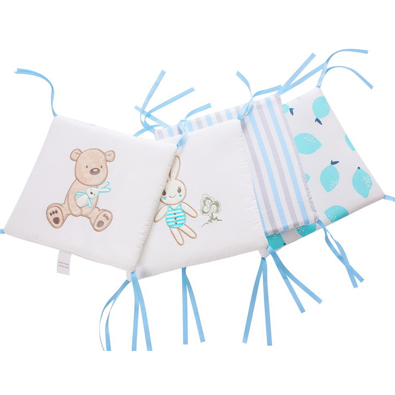 6 Pcs/Lot Cotton Cot Bumper Ba - Baby Nursery Glider บทวิจารณ์และราคา