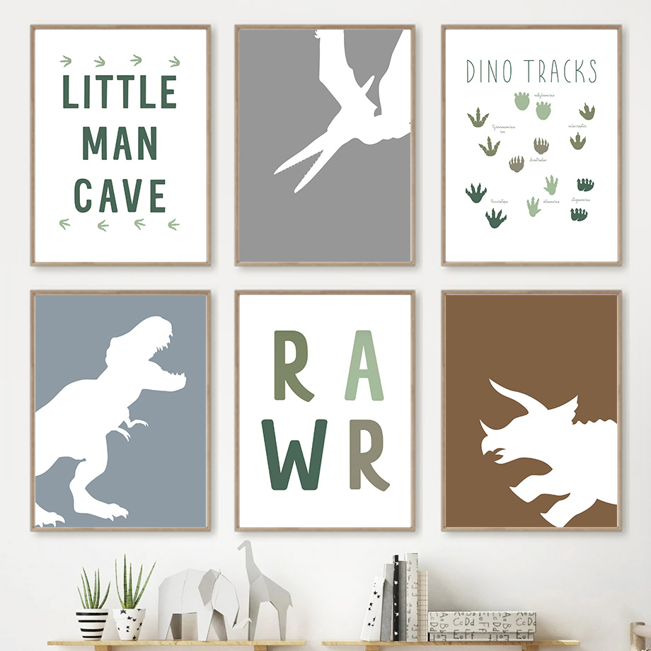Jurassic Dinosaur Tyrannosauru - Baby Nursery Quotes Wall Art บทวิจารณ์และราคา