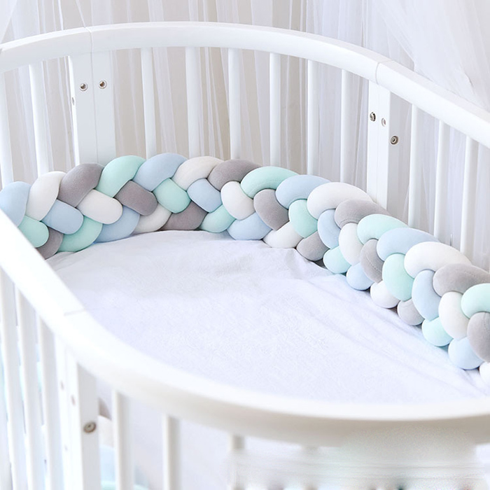 Baby Bumper Bed Braid Knot Pil - Baby Nursery Glider บทวิจารณ์และราคา