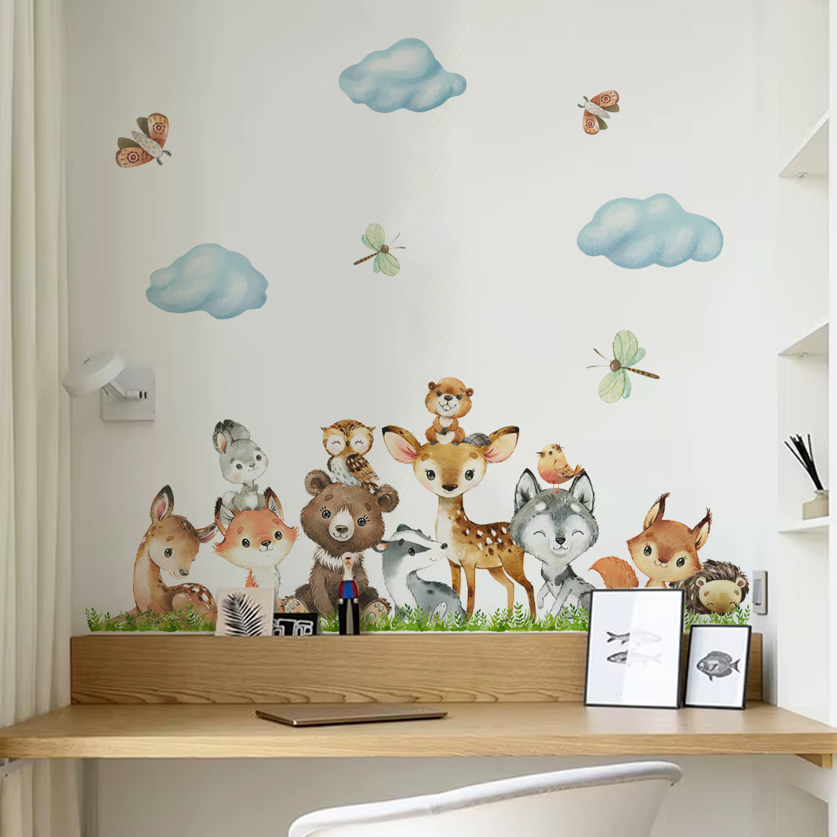 Forest Animals Theme Bear Deer - Baby Nursery Forest Theme บทวิจารณ์และราคา