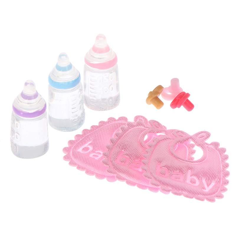 3PCS 1:12 Dolls House Miniatur - Baby Nursery Accessories บทวิจารณ์และราคา