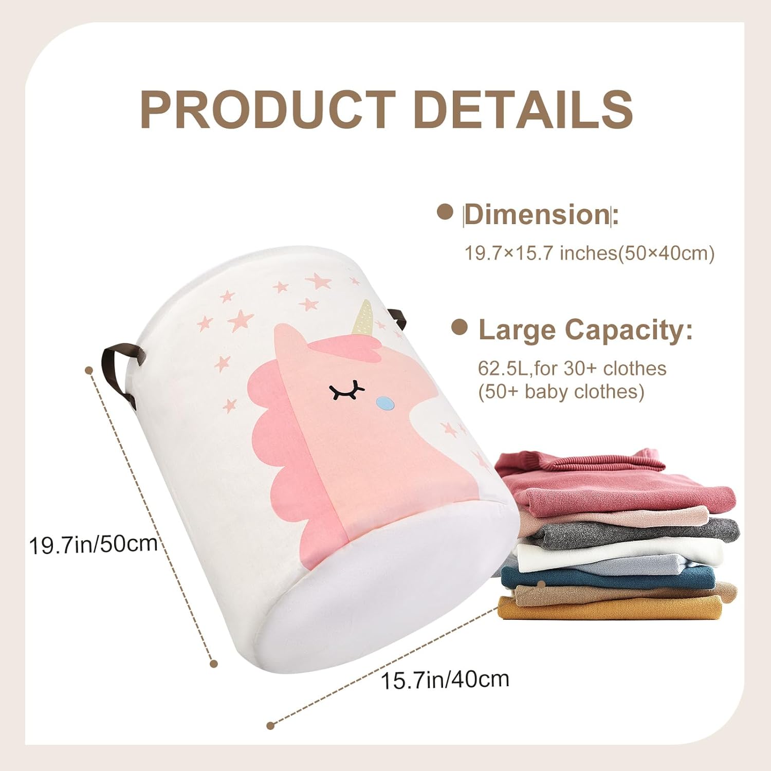 Kids Laundry Basket for Girls  - Baby Nursery Storage บทวิจารณ์และราคา