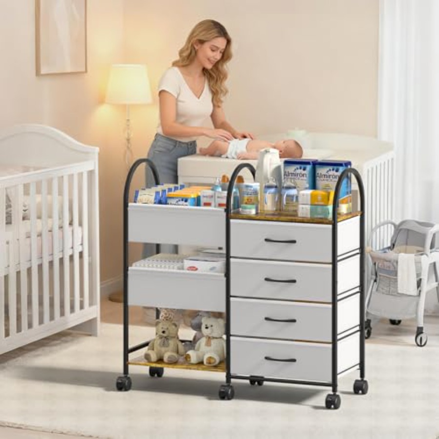 Baby Diaper Caddy Organizer Ca - Baby Nursery Storage บทวิจารณ์และราคา