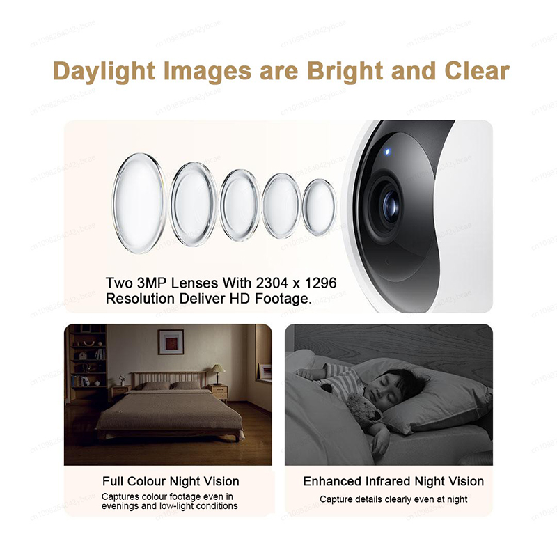 XIAOMI Smart Camera C300 Dual  - Baby Monitor Split Screen บทวิจารณ์และราคา