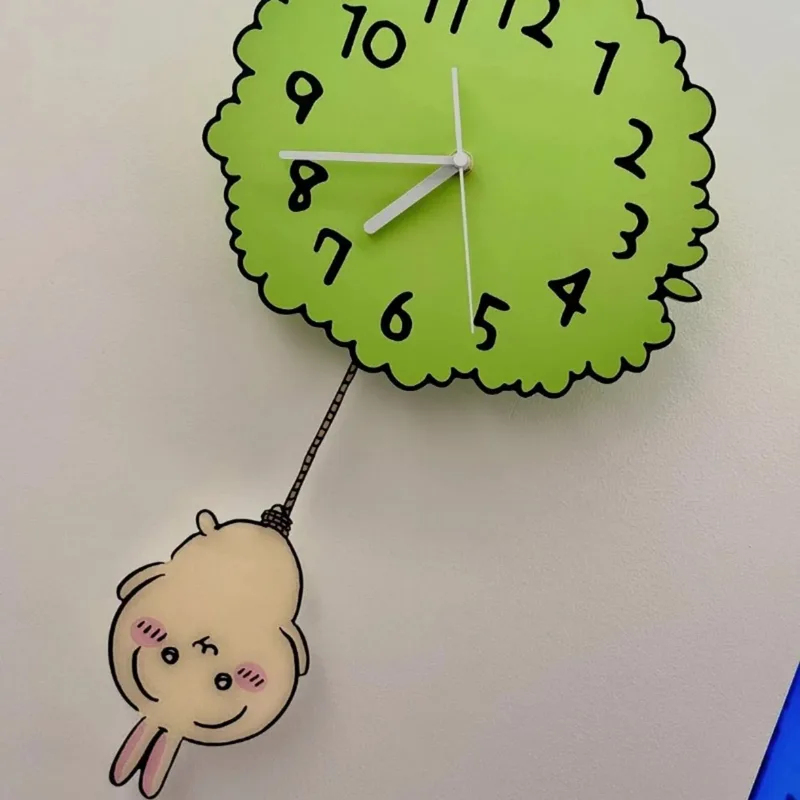 Cute Chiikawa Pendulum Wall Cl - Baby Nursery Hanging Decor บทวิจารณ์และราคา