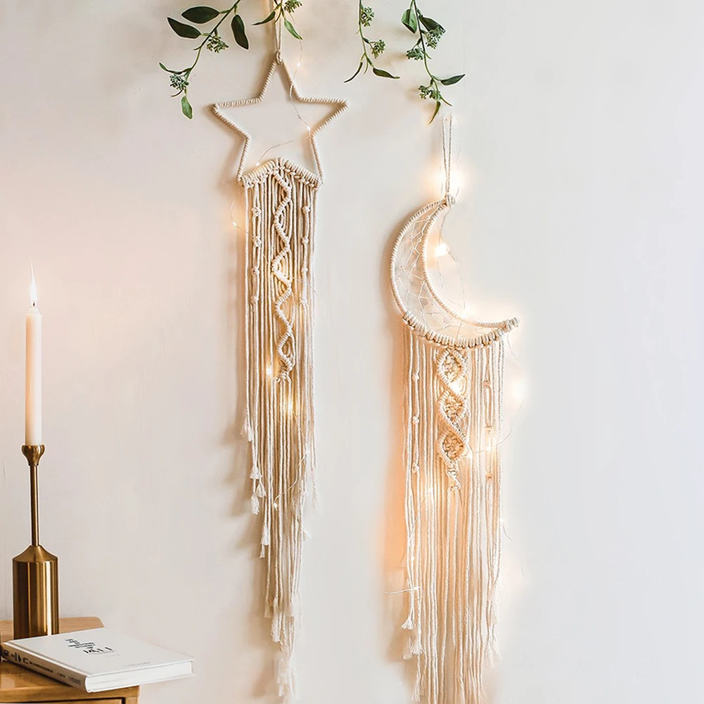 Macrame Dream Catcher Boho Hom - Baby Nursery Hanging Decor บทวิจารณ์และราคา