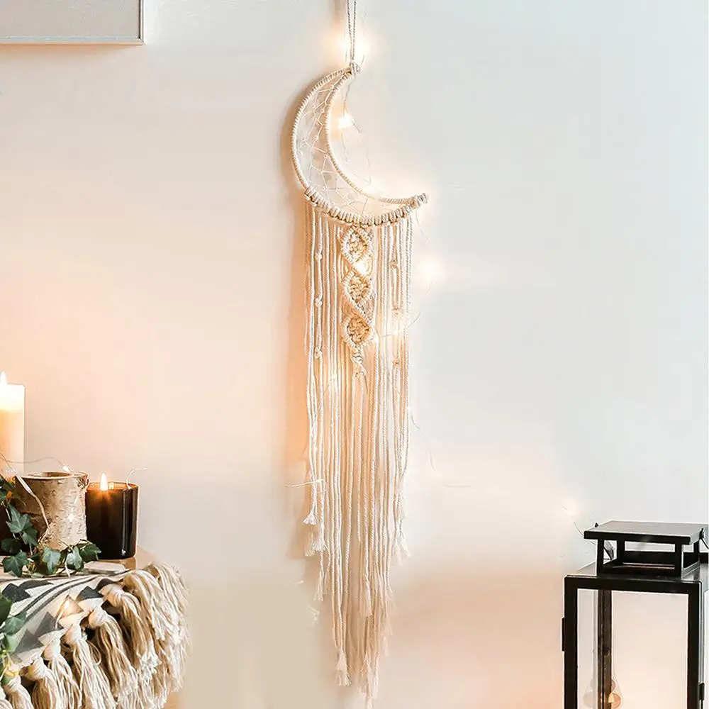 Macrame Dream Catcher Boho Hom - Baby Nursery Hanging Decor บทวิจารณ์และราคา