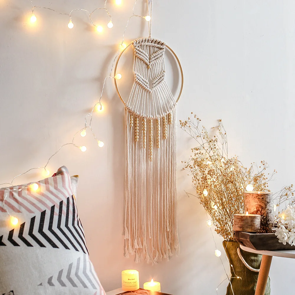 Macrame Dream Catcher Boho Hom - Baby Nursery Hanging Decor บทวิจารณ์และราคา