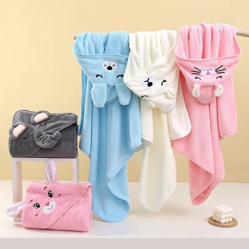 Cartoon Baby Bath Towels Soft  - Baby Nursery Accessories บทวิจารณ์และราคา