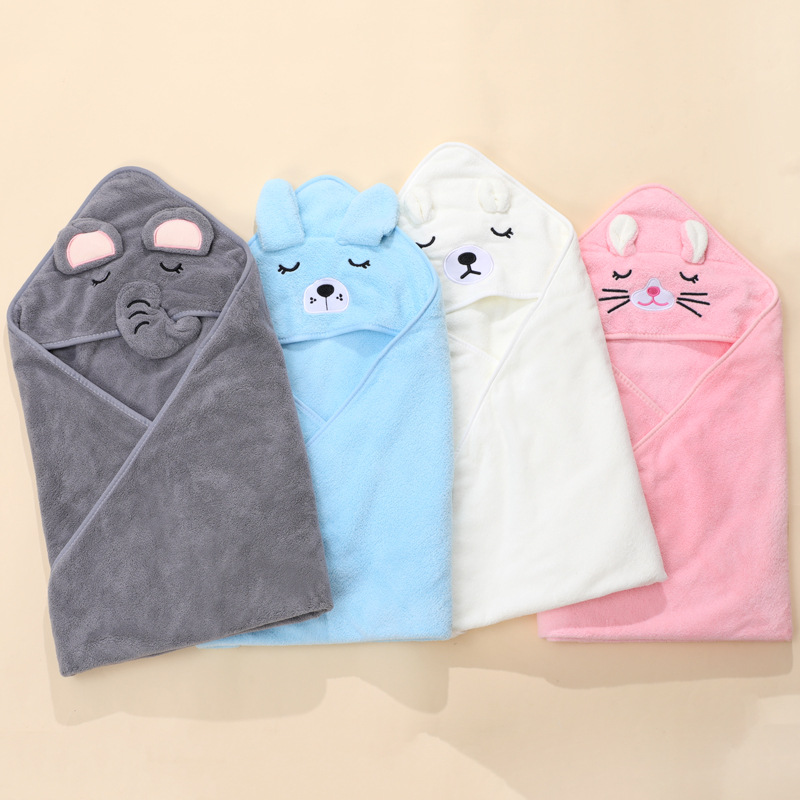 Cartoon Baby Bath Towels Soft  - Baby Nursery Accessories บทวิจารณ์และราคา