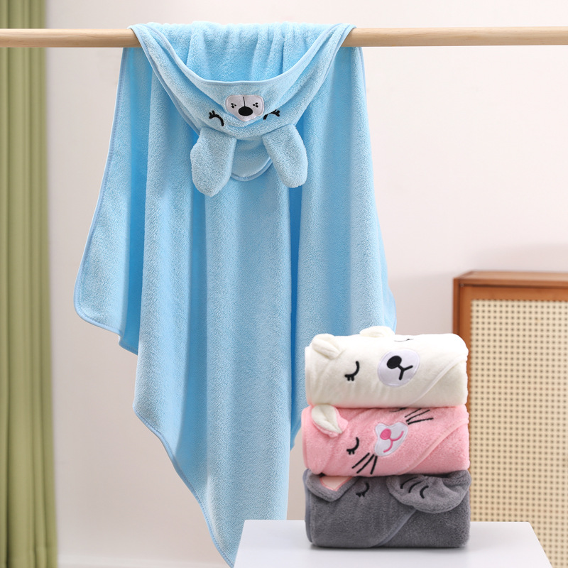 Cartoon Baby Bath Towels Soft  - Baby Nursery Accessories บทวิจารณ์และราคา