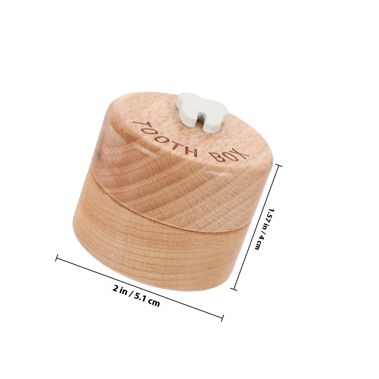 Baby Tooth Holder Wooden Keeps - Baby Keepsake Box บทวิจารณ์และราคา