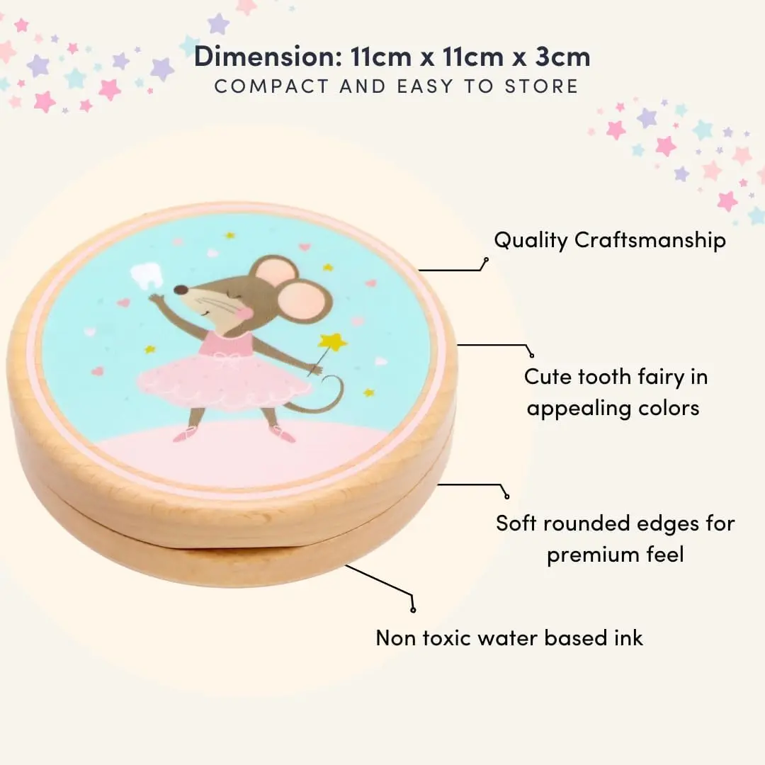 Wooden Beech Tooth Keeper Box  - Baby Keepsake Box บทวิจารณ์และราคา