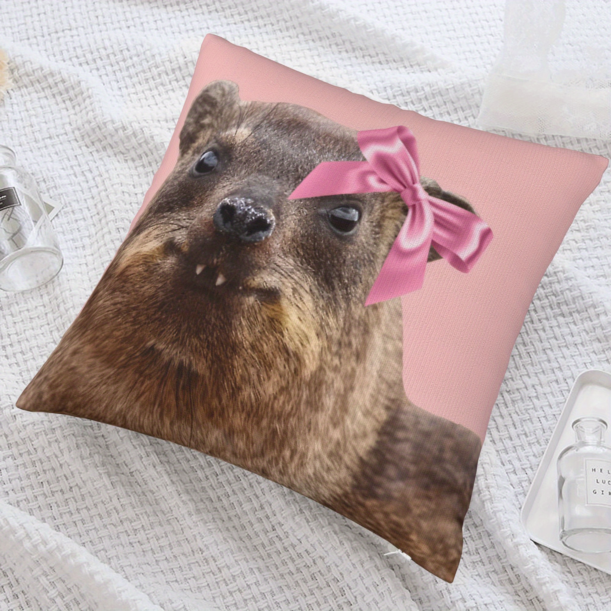 Cute Raccoon Pillowcase Nurser - Baby Nursery Cushion บทวิจารณ์และราคา
