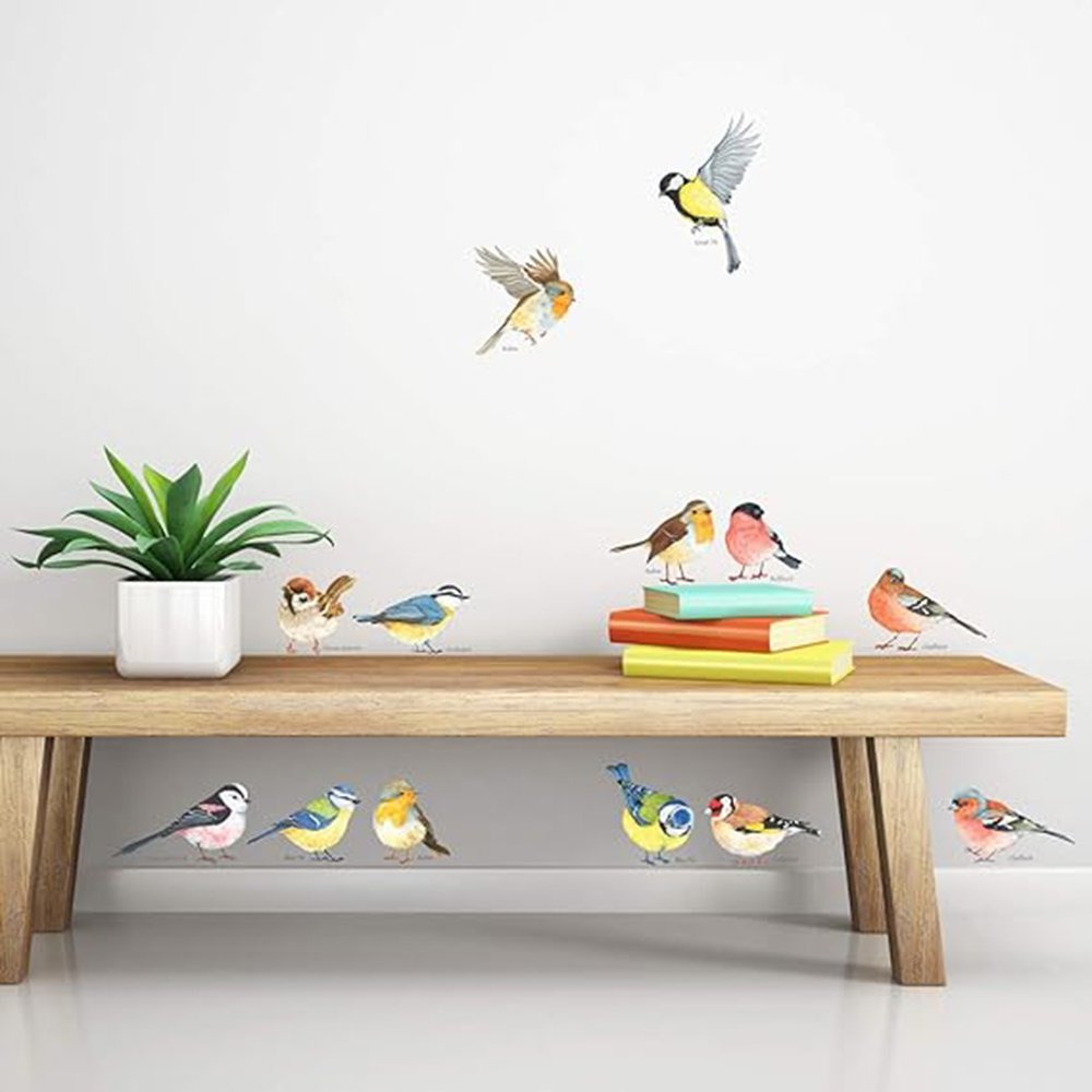 13pcs Little Birds Wall Sticke - Baby Nursery Stickers บทวิจารณ์และราคา
