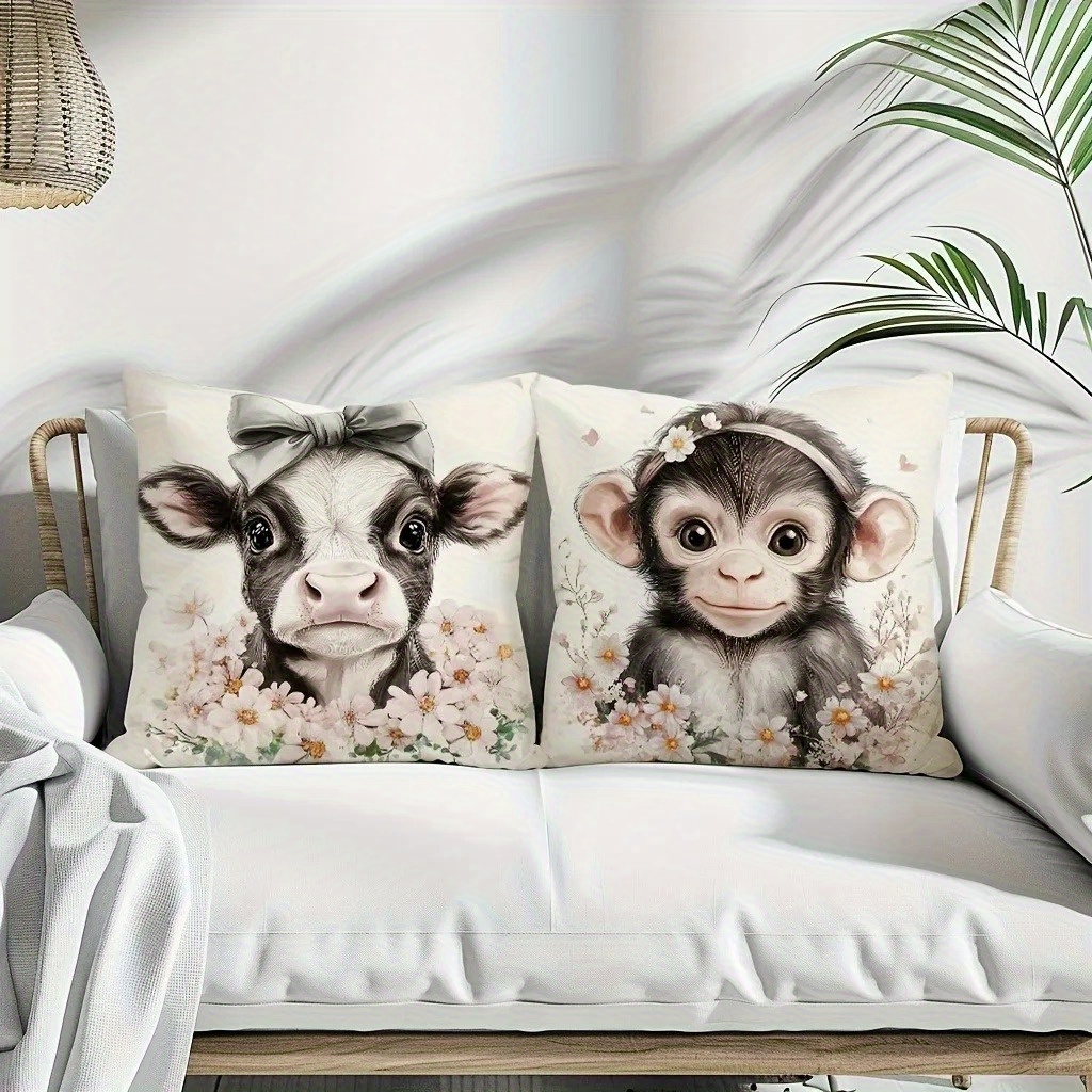 Cute Baby Farm Animal Throw Pi - Baby Nursery Cushion บทวิจารณ์และราคา