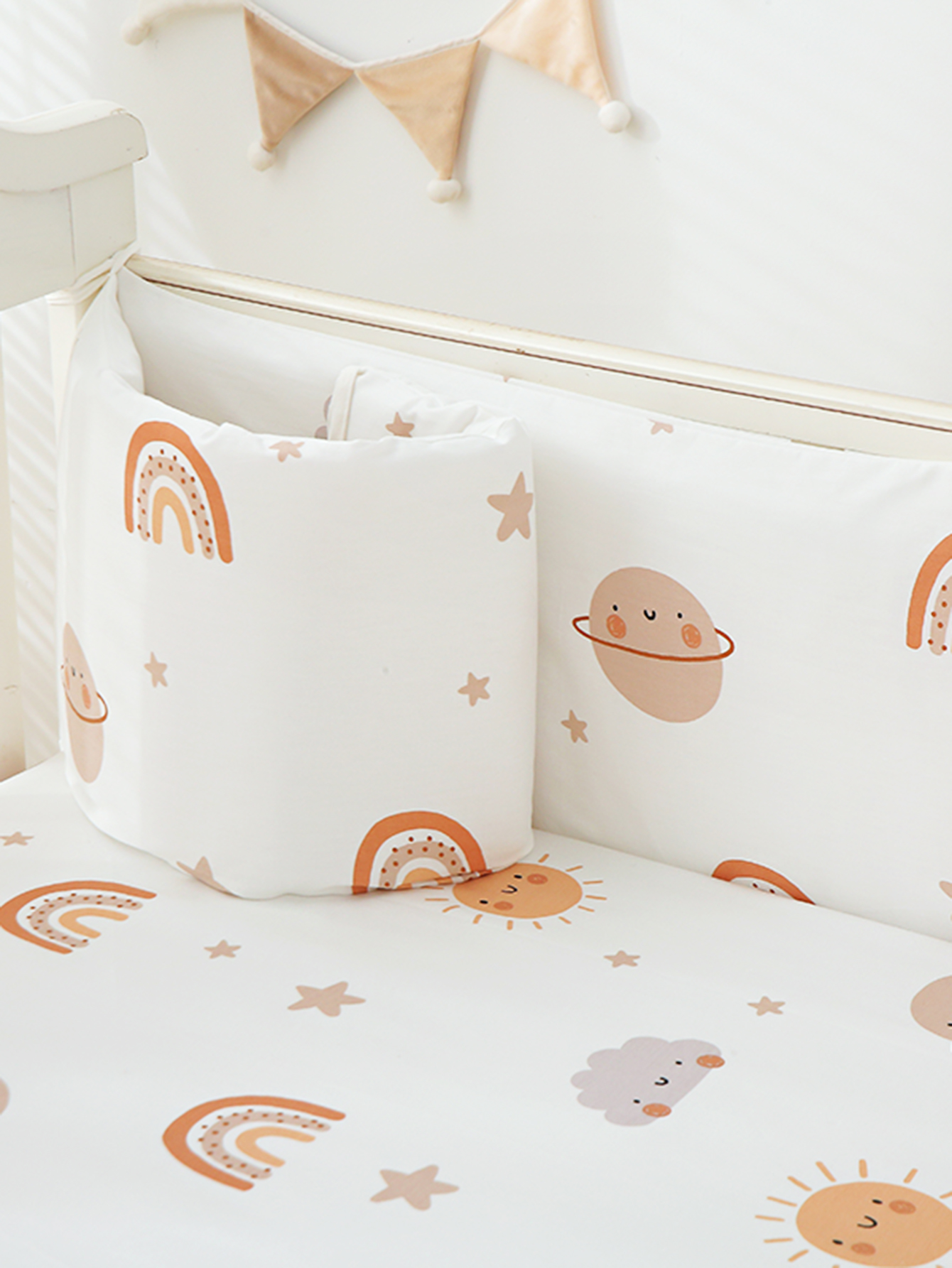 1pc Baby Crib Guard Rail Soft  - Baby Nursery Glider บทวิจารณ์และราคา