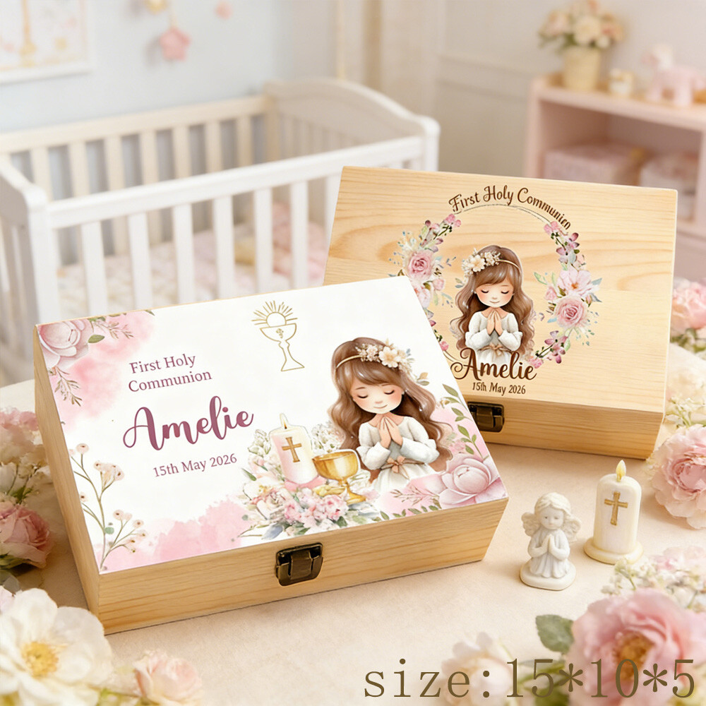 Personalized Baptism Keepsake  - Baby Keepsake Box บทวิจารณ์และราคา