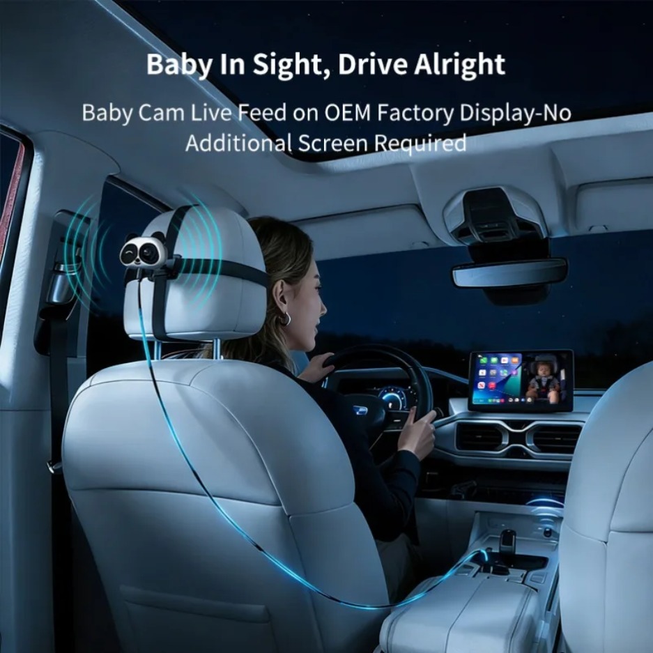 Cabin Care Wireless CarPlay Ad - Baby Monitor Split Screen บทวิจารณ์และราคา