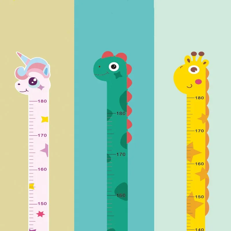 Cartoon Animals Baby Height Me - Baby Nursery Stickers บทวิจารณ์และราคา
