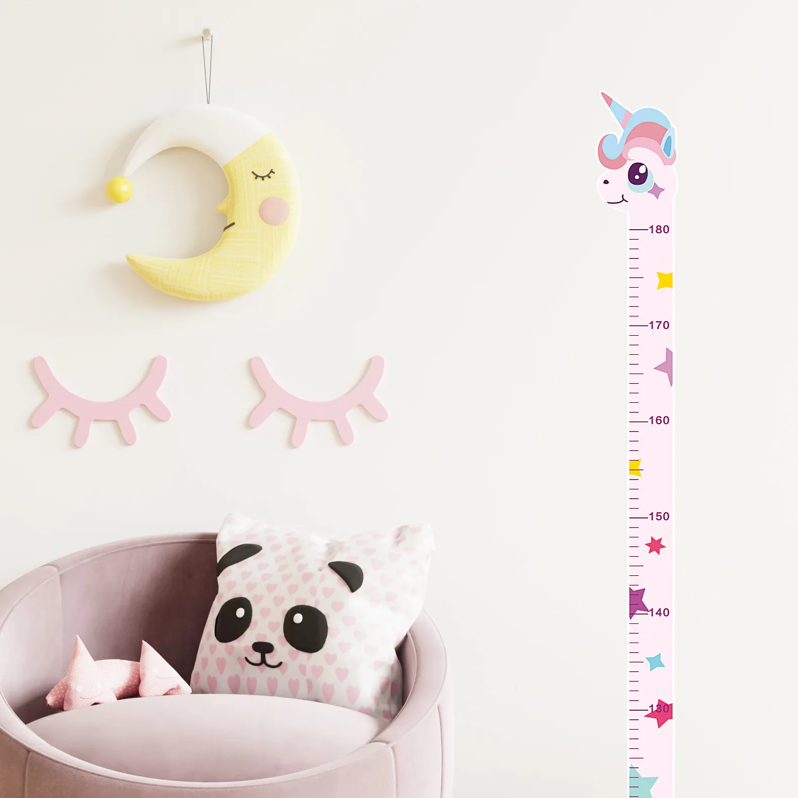 Cartoon Animals Baby Height Me - Baby Nursery Stickers บทวิจารณ์และราคา