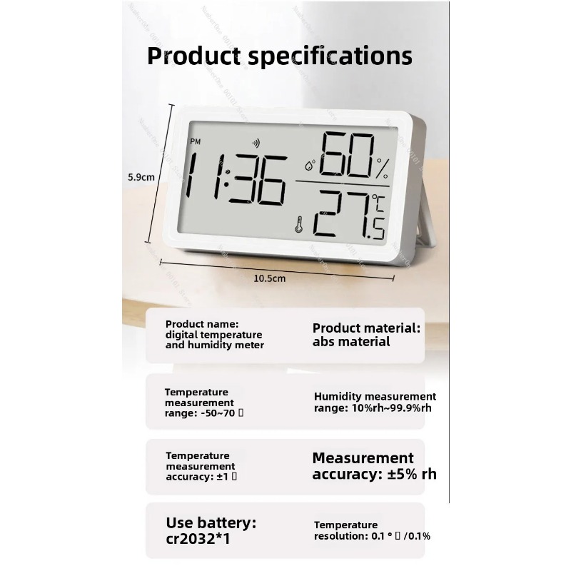 Indoor High Precision Temperat - Baby Nursery Temperature บทวิจารณ์และราคา