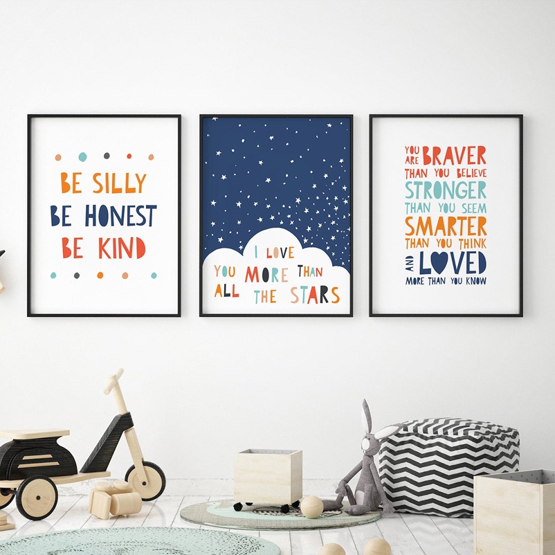 Cartoon Inspirational quotes N - Baby Nursery Quotes Wall Art บทวิจารณ์และราคา