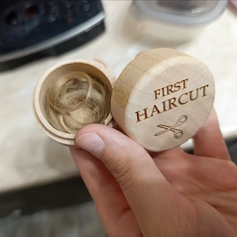 Beech Wood Baby Fetal Hair Kee - Baby Keepsake Box บทวิจารณ์และราคา