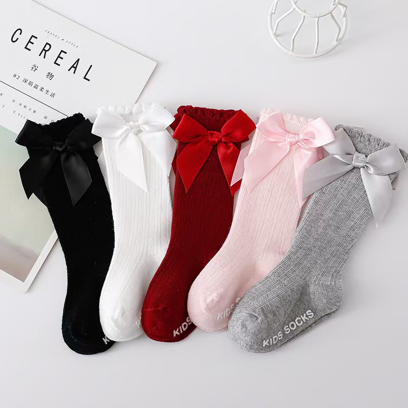 Red Bow Tie Knee High Tube Soc - Baby Nursery Accessories บทวิจารณ์และราคา