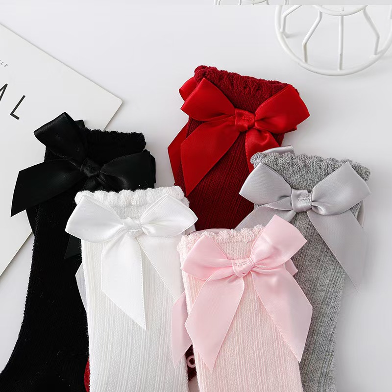 Red Bow Tie Knee High Tube Soc - Baby Nursery Accessories บทวิจารณ์และราคา