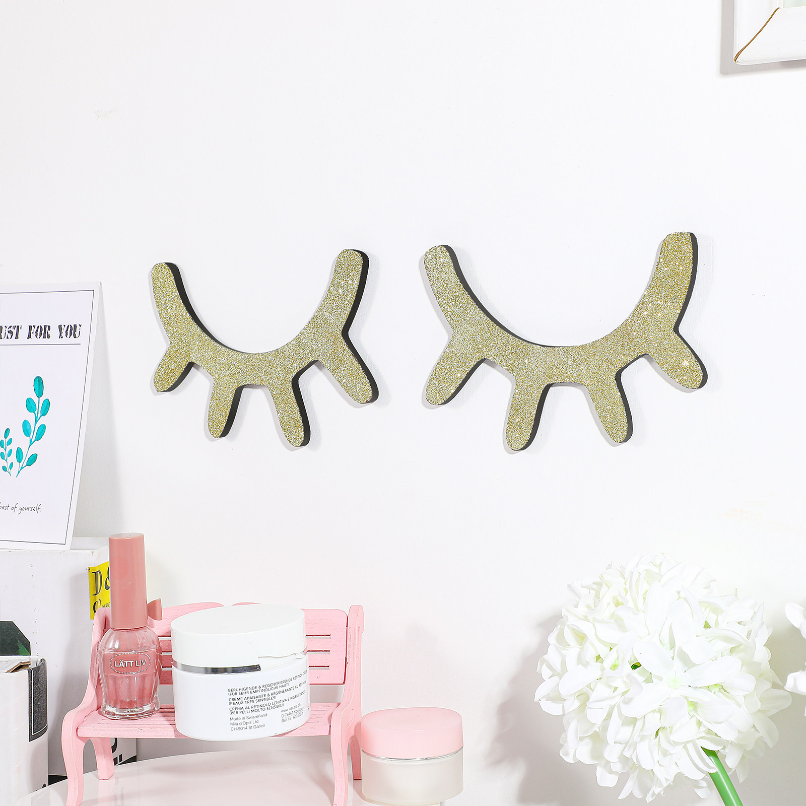 1Pair Nordic Style Sleepy Eyel - Baby Nursery Stickers บทวิจารณ์และราคา