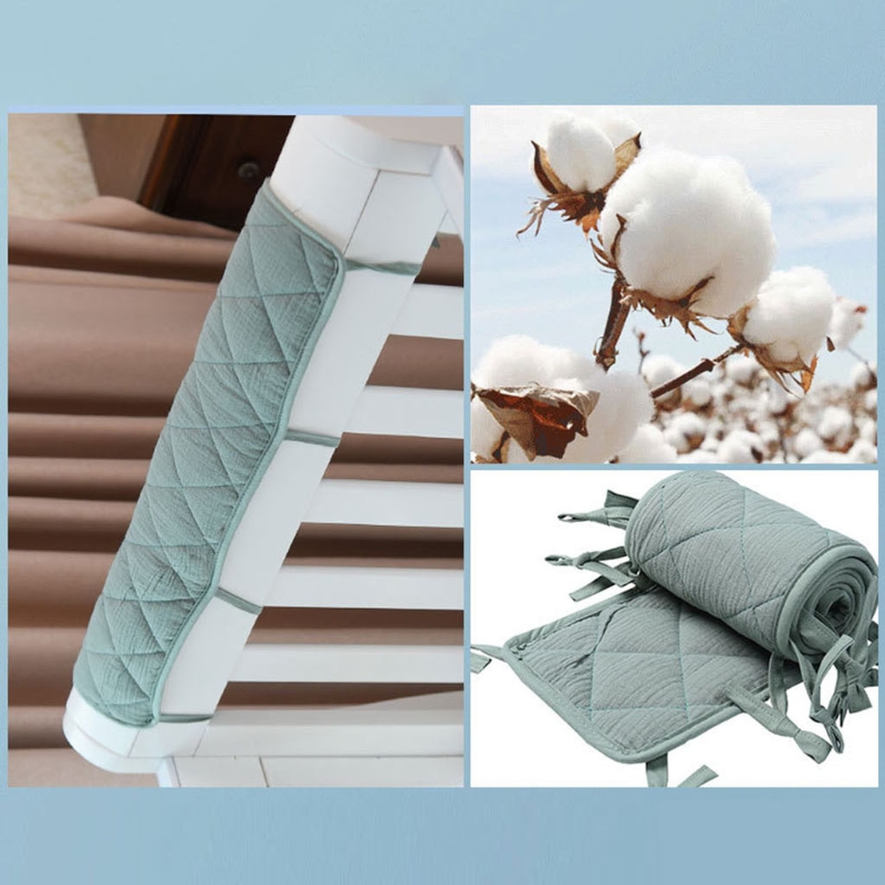 Cotton Crib Bumper Protection  - Baby Nursery Glider บทวิจารณ์และราคา