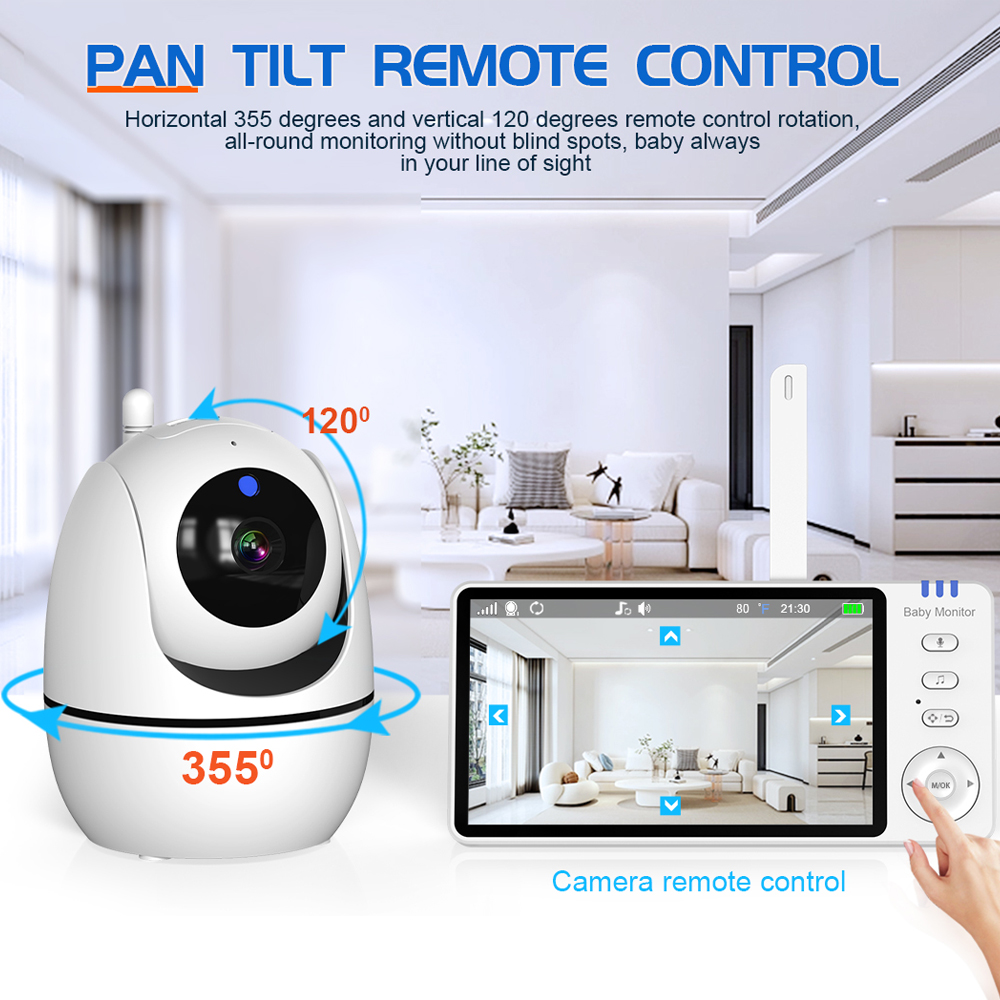 Video Baby Monitor with Cam an - Baby Monitor Split Screen บทวิจารณ์และราคา