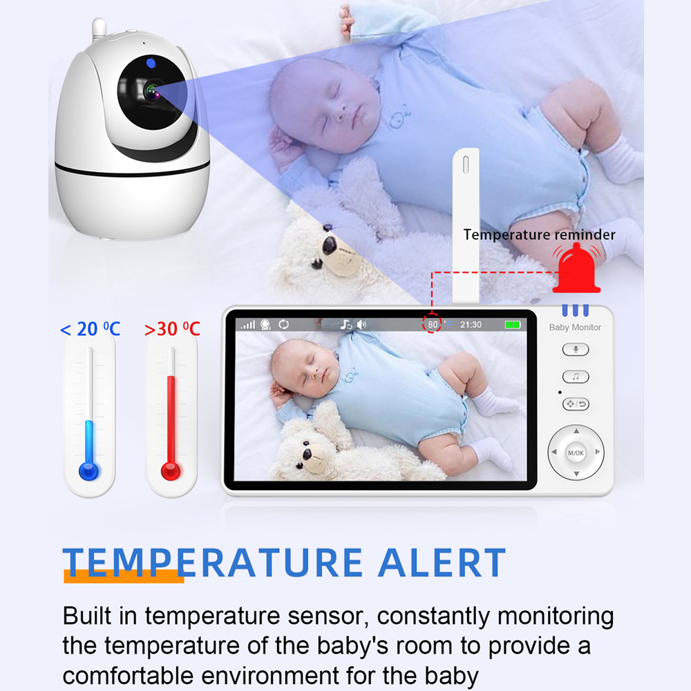 Video Baby Monitor with Cam an - Baby Monitor Split Screen บทวิจารณ์และราคา