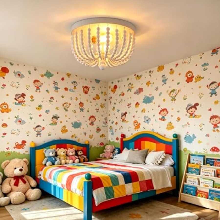 Flush Mount Ceiling Light Fixt - Baby Nursery Chandelier บทวิจารณ์และราคา