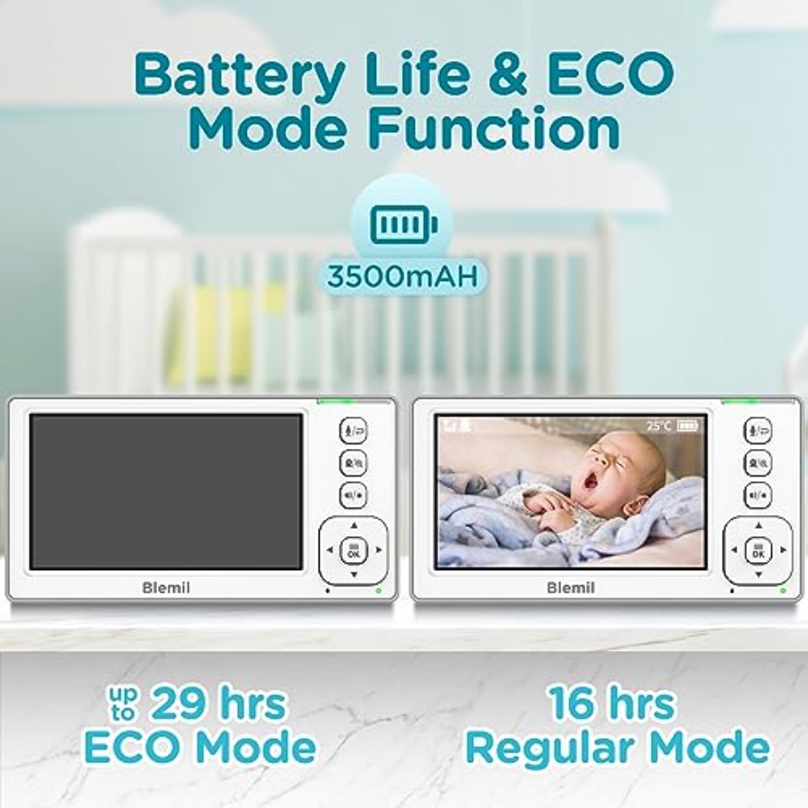 2-Camera 4.3'' IPS Split-Scree - Baby Monitor Split Screen บทวิจารณ์และราคา
