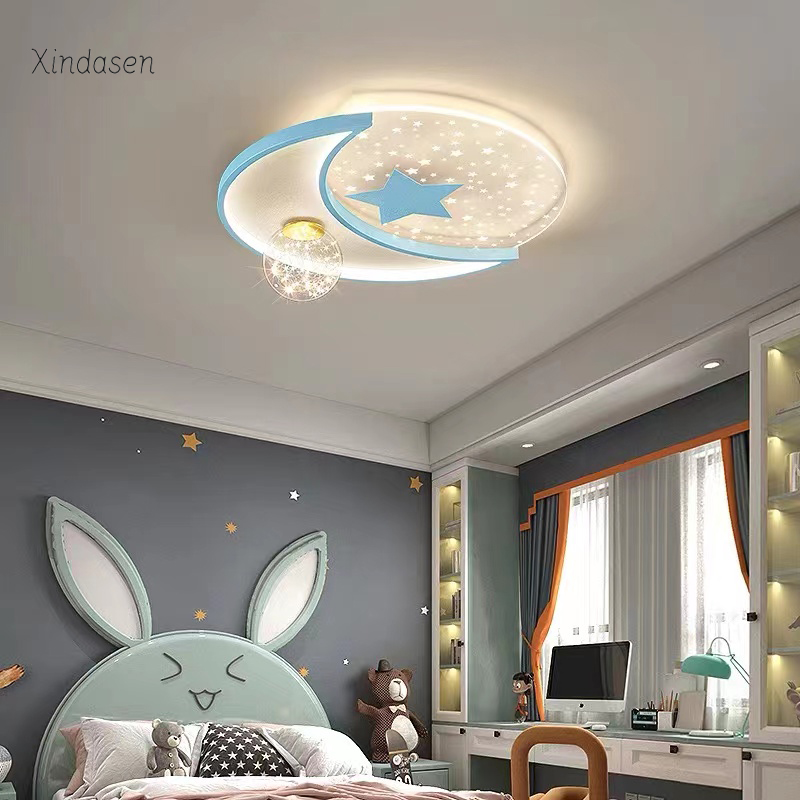 Creative Moon Star Ceiling Lam - Baby Nursery Chandelier บทวิจารณ์และราคา