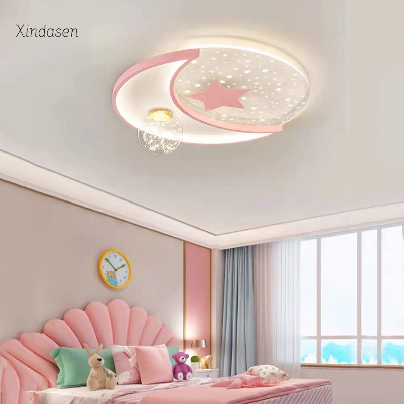 Creative Moon Star Ceiling Lam - Baby Nursery Chandelier บทวิจารณ์และราคา