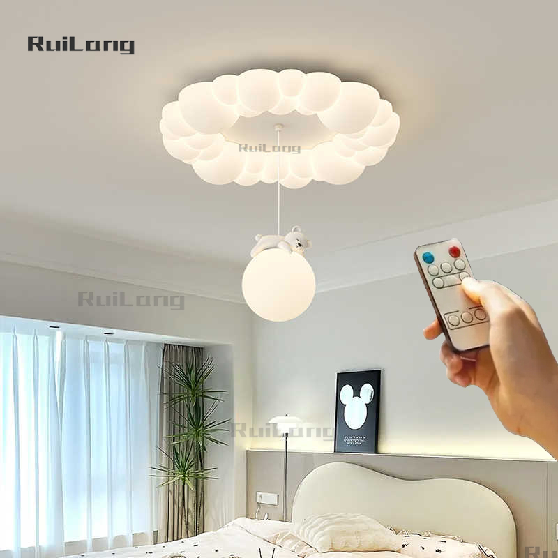 Cloud Light LED Children's Roo - Baby Nursery Chandelier บทวิจารณ์และราคา