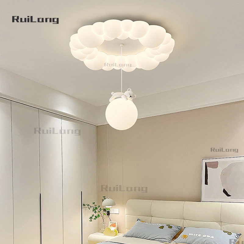 Cloud Light LED Children's Roo - Baby Nursery Chandelier บทวิจารณ์และราคา